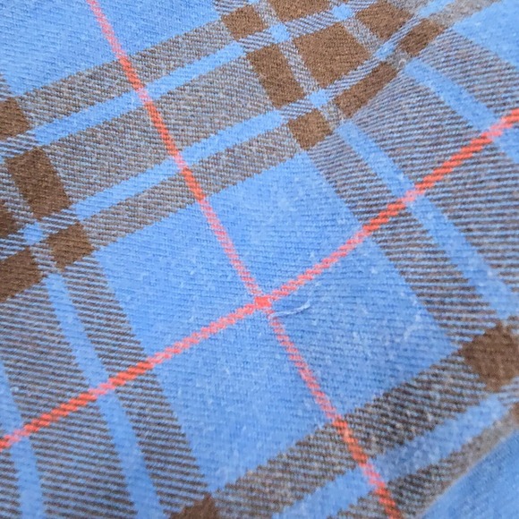 Madewell Shirt Mens Medium Blue Plaid Easy Fit Button Up Long Sleeve Easy Fit - Picture 8 of 12